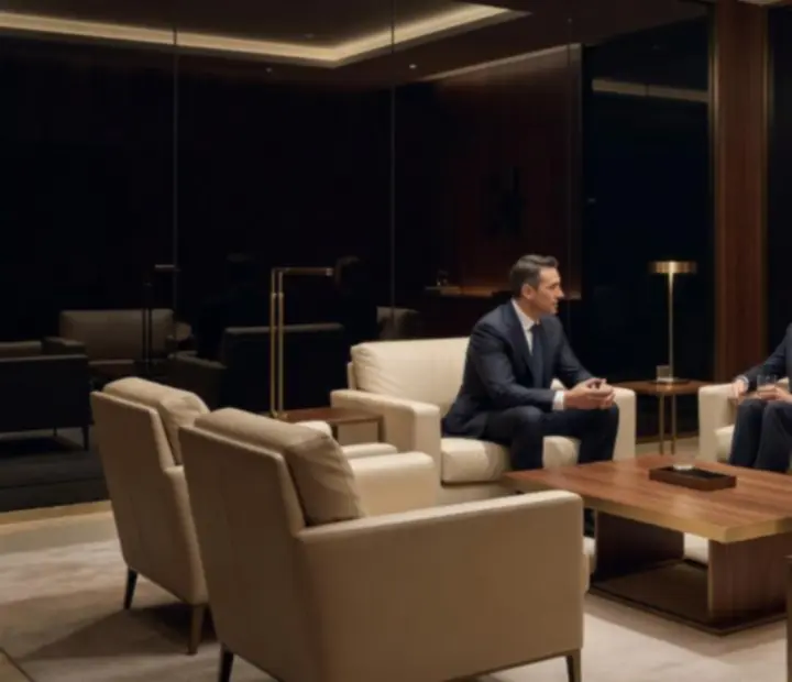 VIP tárgyaló és executive lounge elegáns fa- és márványburkolattal